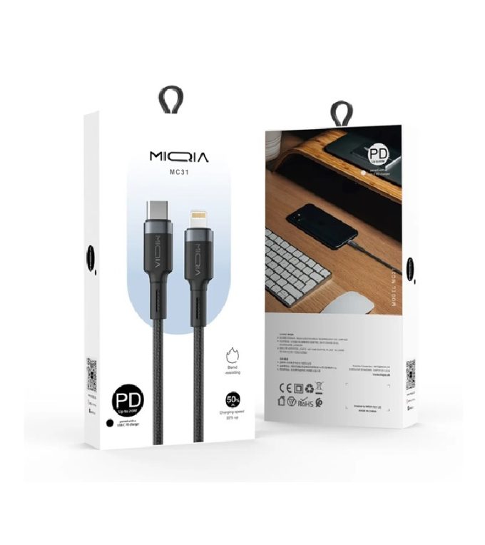 کابل تبدیل USB-C به لایتنینگ میکیا مدل MC31